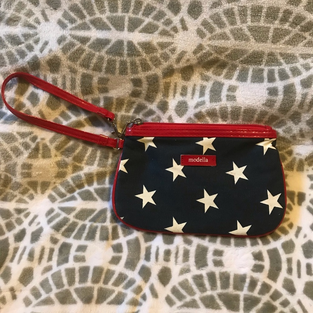 modella brand patriotic wristlet